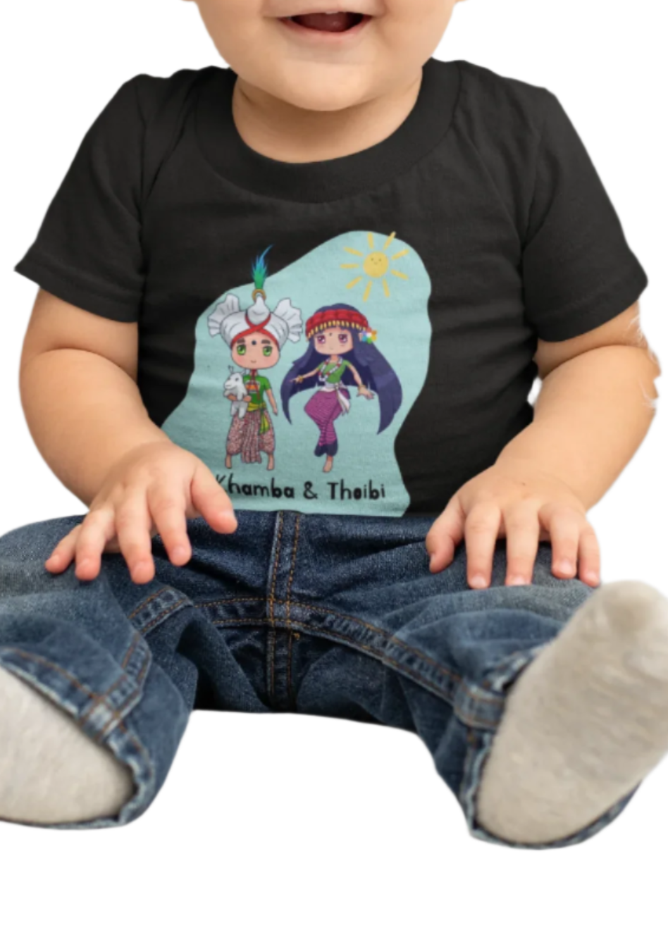 Baby Jersey Short Sleeve Tee - Khamba and Thoibi Mama & Macha