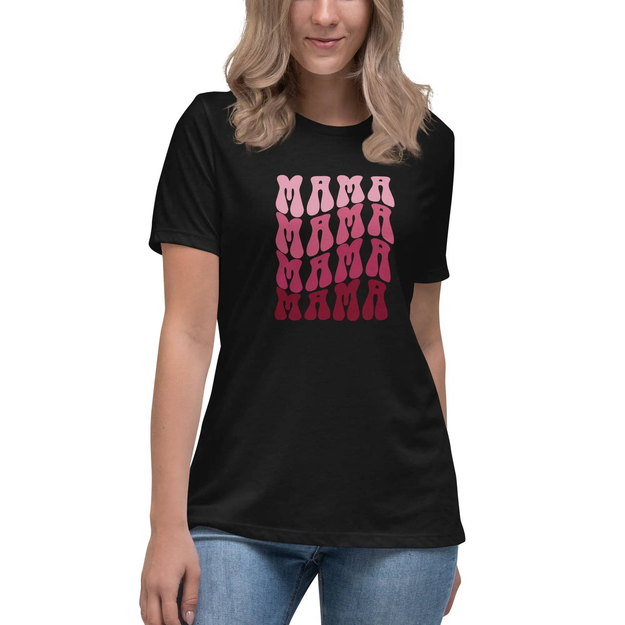 Women's MAMA Print Relaxed T-Shirt - Mama & Macha