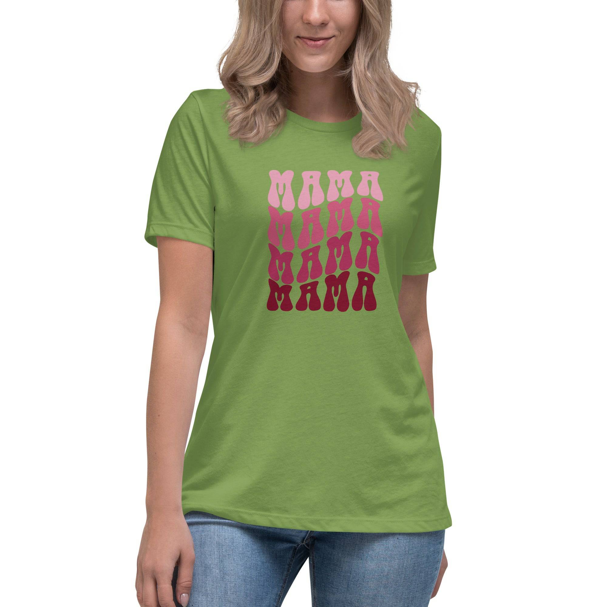 Women's MAMA Print Relaxed T-Shirt - Mama & Macha