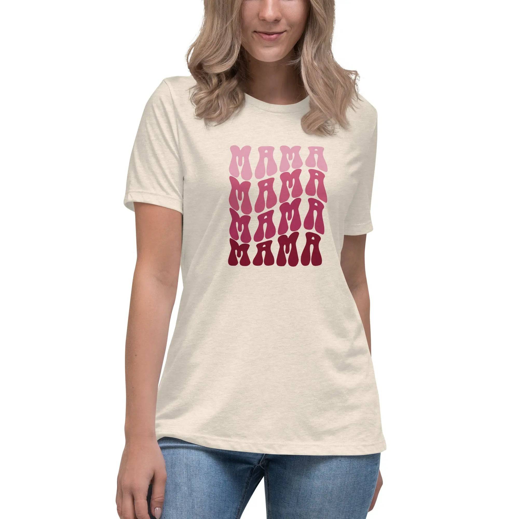 Women's MAMA Print Relaxed T-Shirt - Mama & Macha