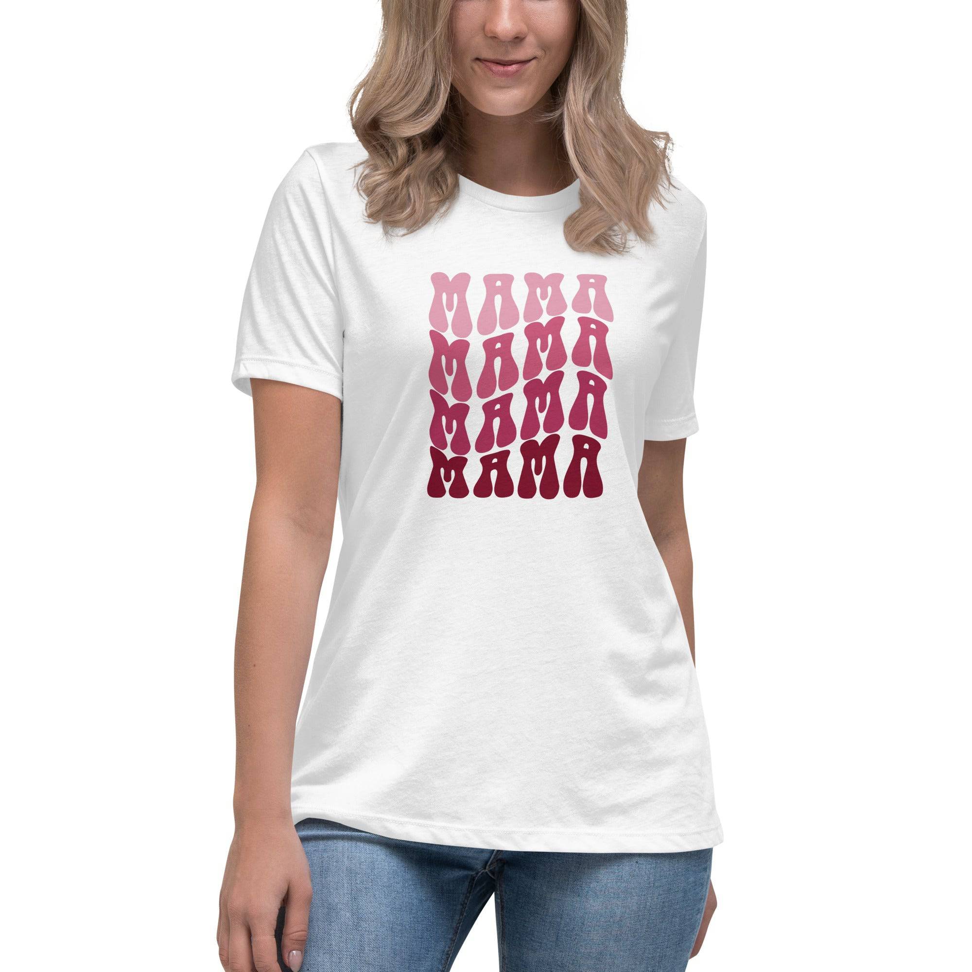 Women's MAMA Print Relaxed T-Shirt - Mama & Macha