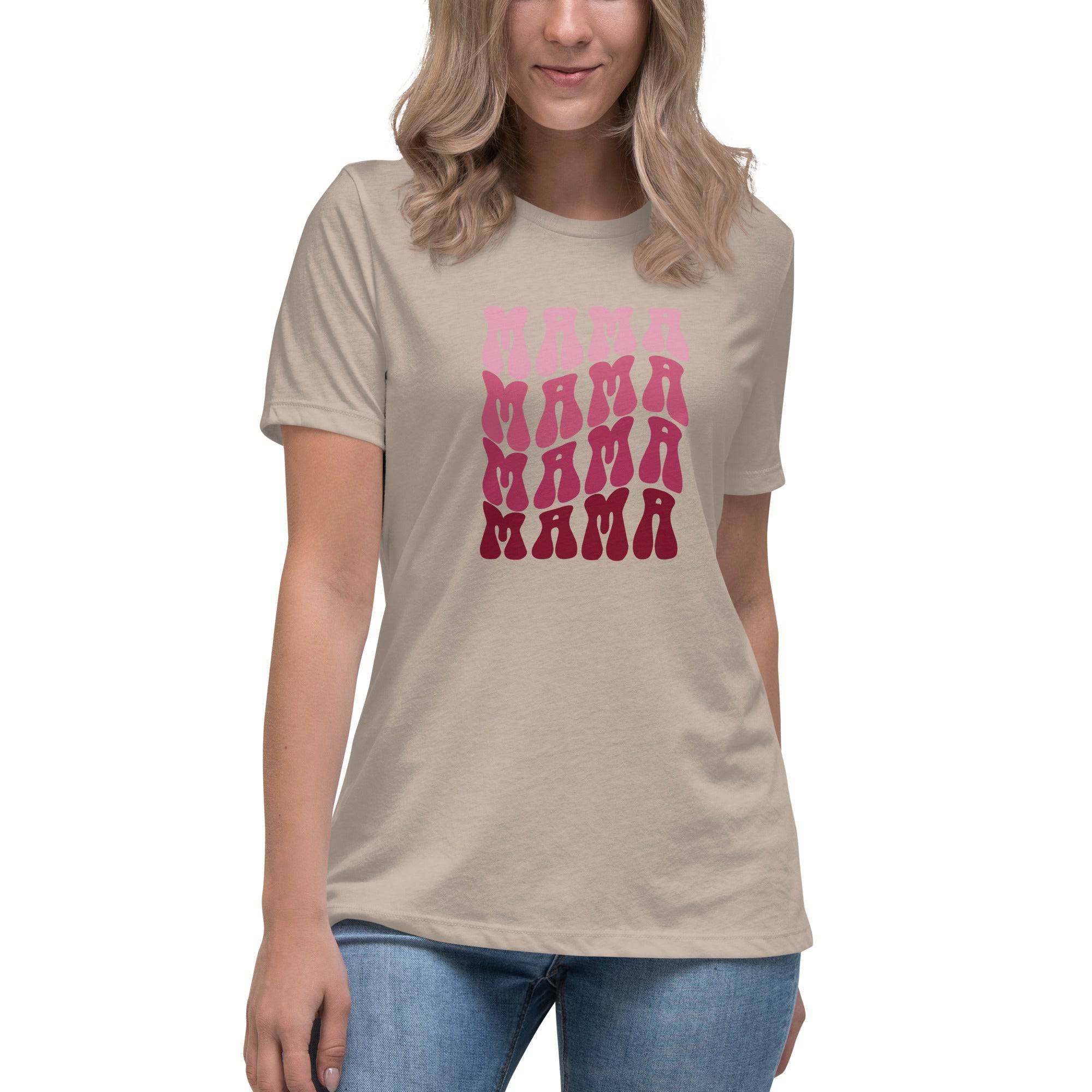 Women's MAMA Print Relaxed T-Shirt - Mama & Macha