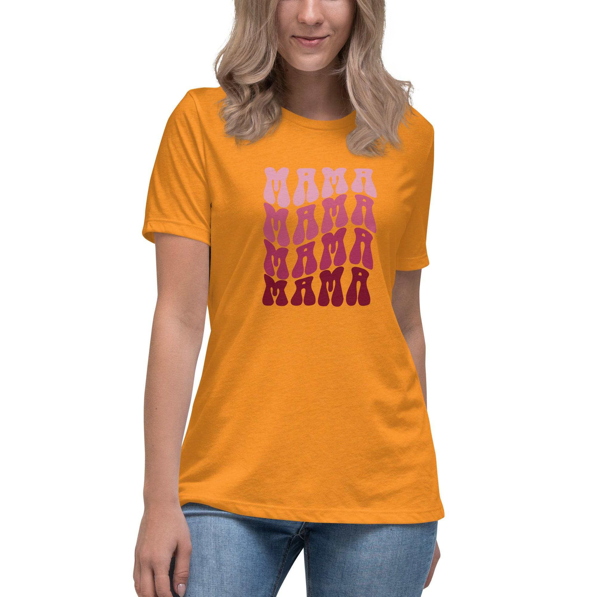 Women's MAMA Print Relaxed T-Shirt - Mama & Macha